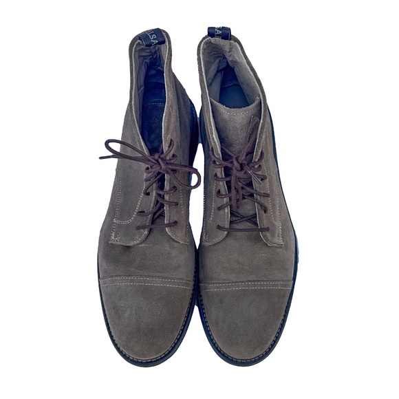 All Saints EU 45/UK 11/US 12/CN 2.5 Harland Men\'s Leather Bloom Boots Stone Grey main image 12